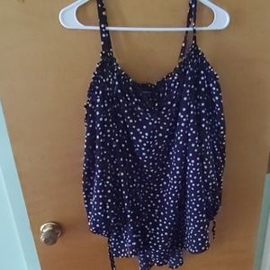 Blue Polka Dot Blouse